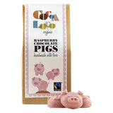 Cocoa Loco Raspberry Chocolate Pigs - 100g