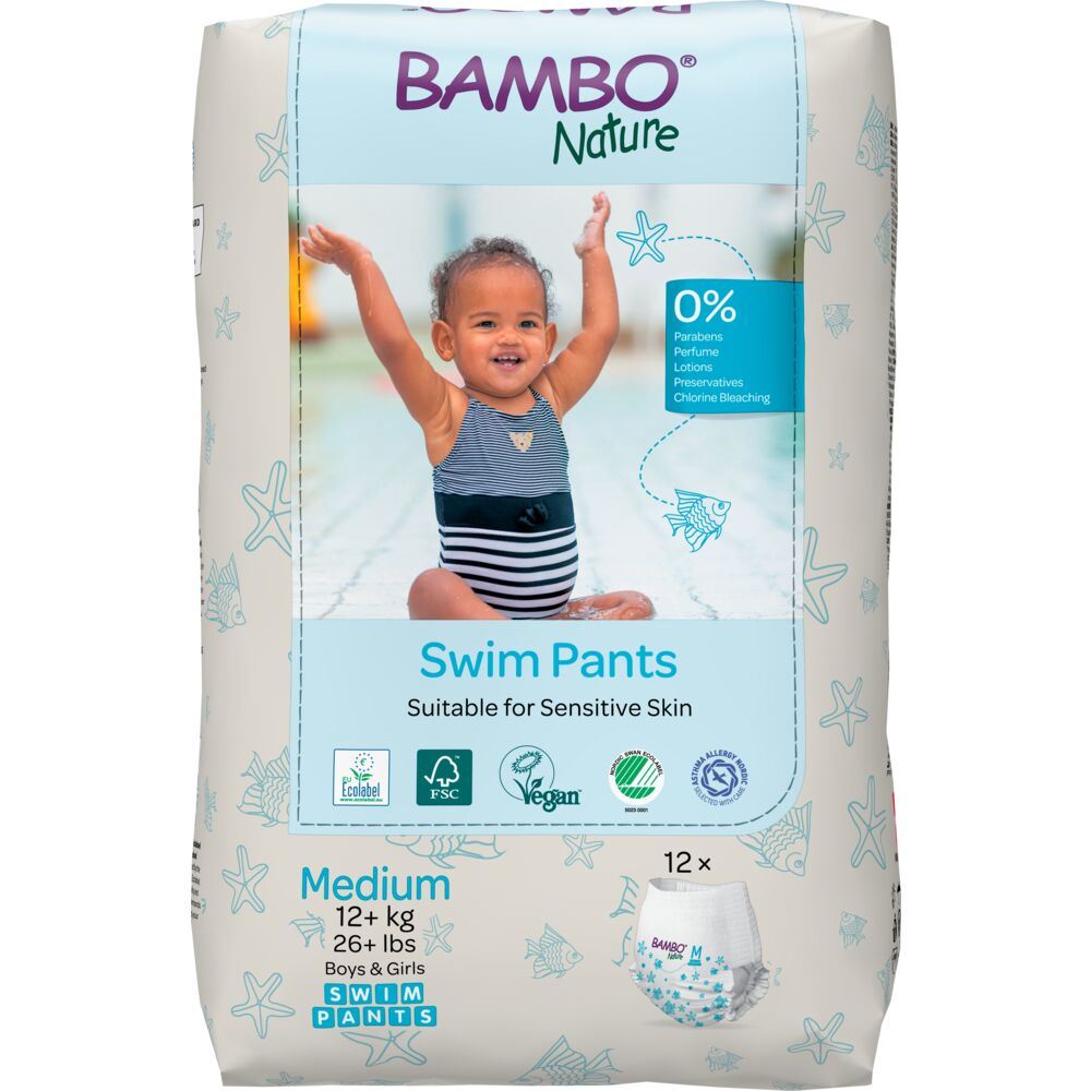 Bambo Nature Swim Pants Soft flexible fit 12 Pack