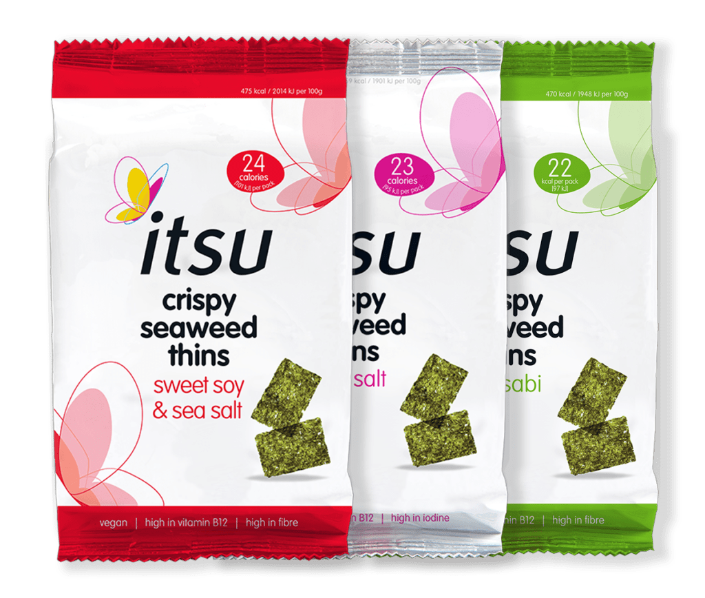 Itsu Crispy Seaweed Thins Snack 5g - Mixed Case x 12 Packs – Health ...