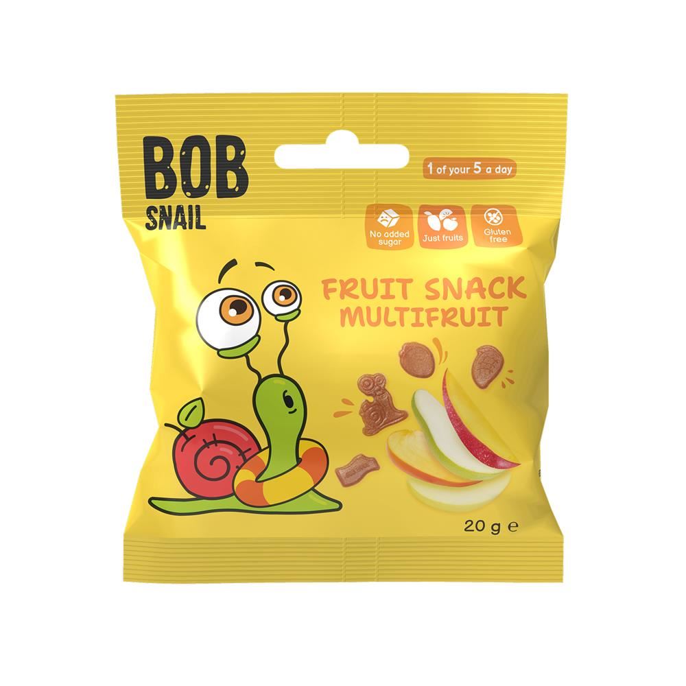 Bob Snail Multifruit Fruit Bites 20g - 100% Fruit - 20 Pack
