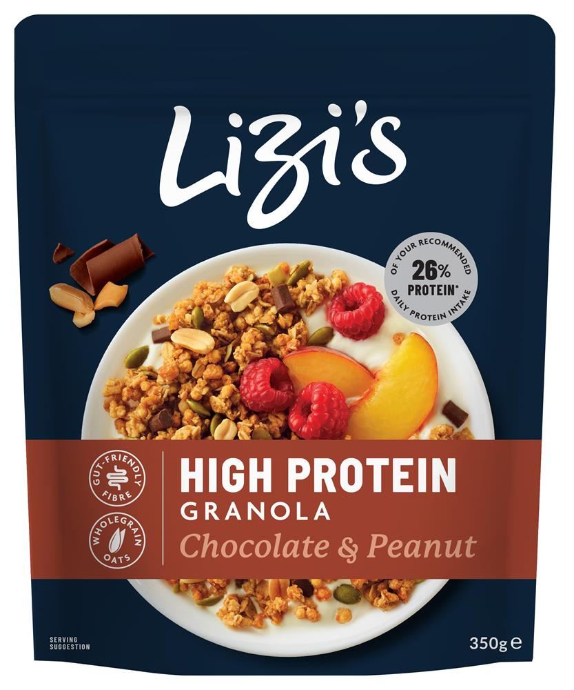 Lizi's High Protein Chocolate & Peanut Granola 350g