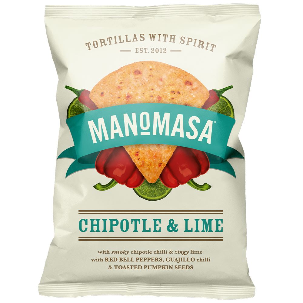 Manomasa Chipotle & Lime Tortillas 140g