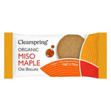 Clearspring Organic Oat Biscuits - Miso Maple 40g - 12 Pack