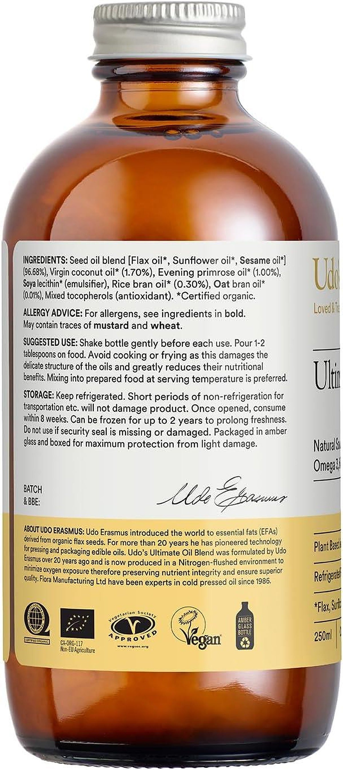 Udos Choice Ultimate Oil Blend Organic - 250ml - image 2