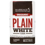 W H Marriage Organic Plain White Flour 1000g - 6 Pack