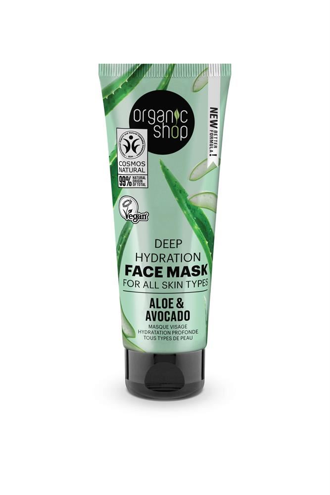Organic Shop OS Deep hydration Face Mask Aloe&Avocado 75ml