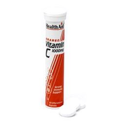 HealthAid Vitamin C 1000mg Effervescent (Orange Flavour) 20 Tablets