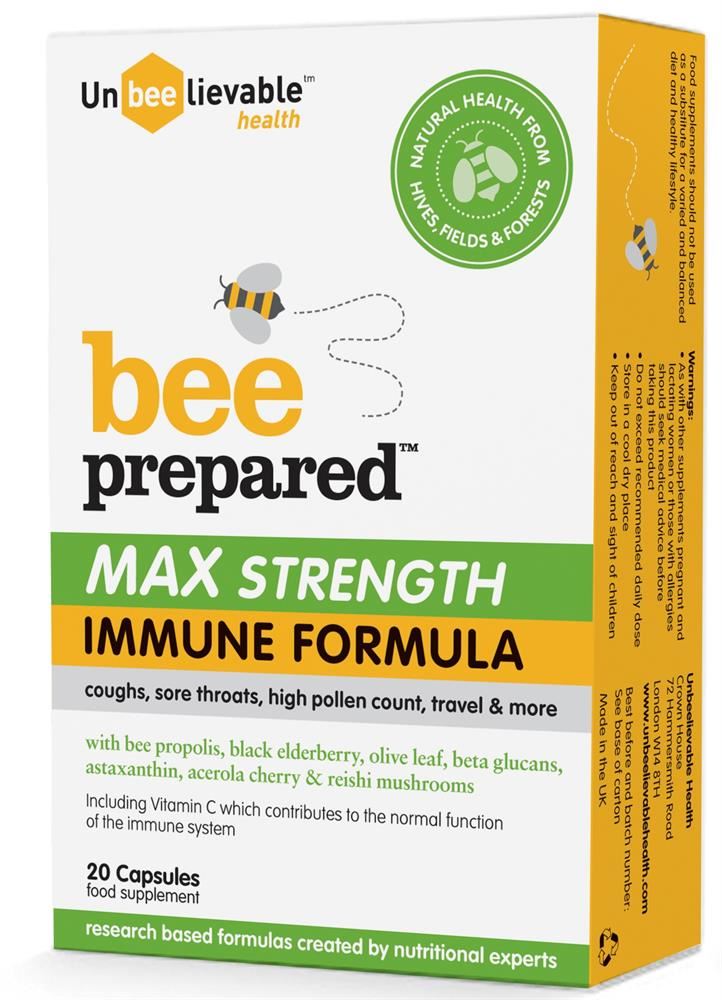 UnBEElievable Health BEE Prepared Max Strength immune formula 20 Capsules