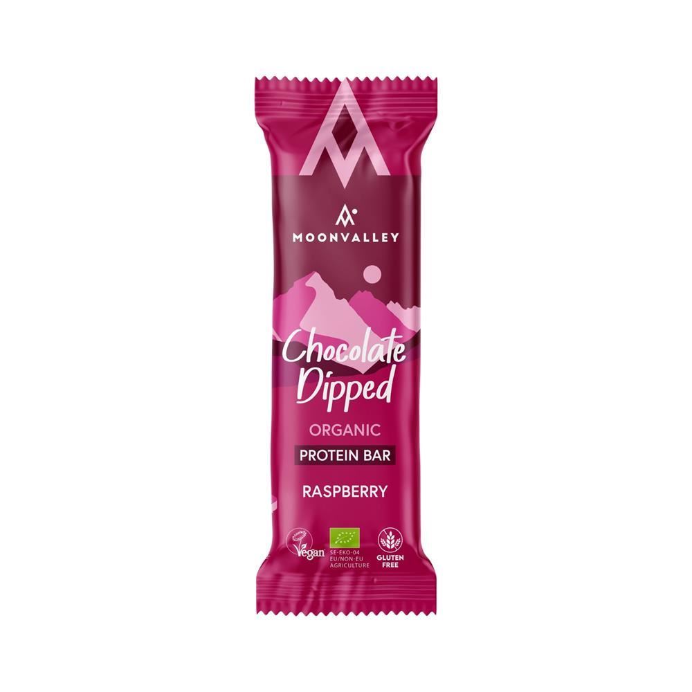 Moonvalley Organic Gluten-free Protein Bar Chocolate-Dipped 50g - 12 Pack