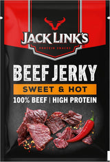 Jack Link's Protein Snacks Beef Jerky Sweet and Hot 25g - Pack of 12