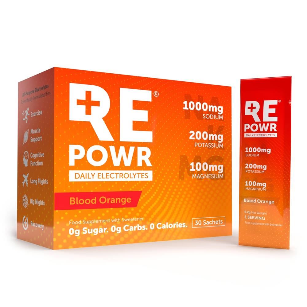 REPOWR Daily Electrolytes Blood Orange 30 Sachets