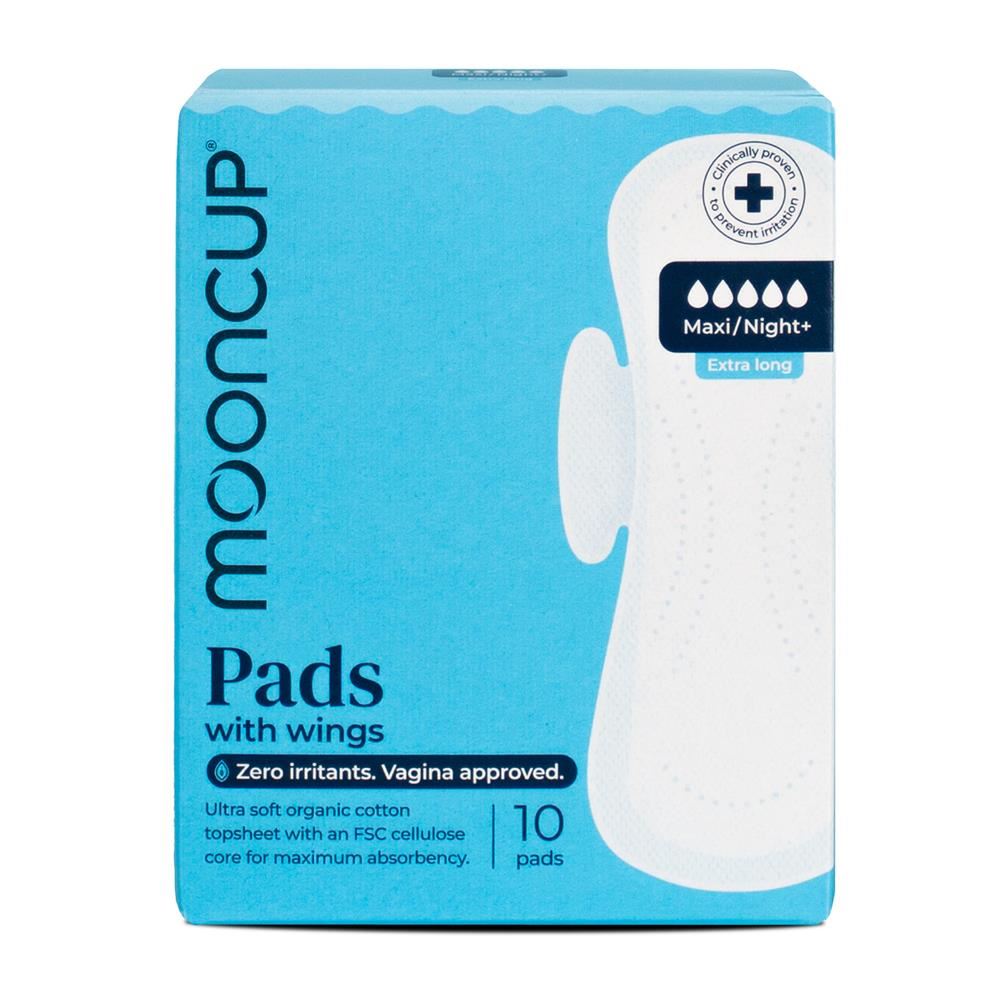 Mooncup Maxi / Night+ Pads with Wings 10 pads - 8 Pack