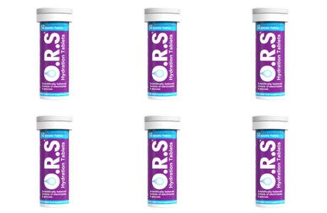 ORS Oral Hydration Salts Blackcurrant Flavour - 12 Tablets