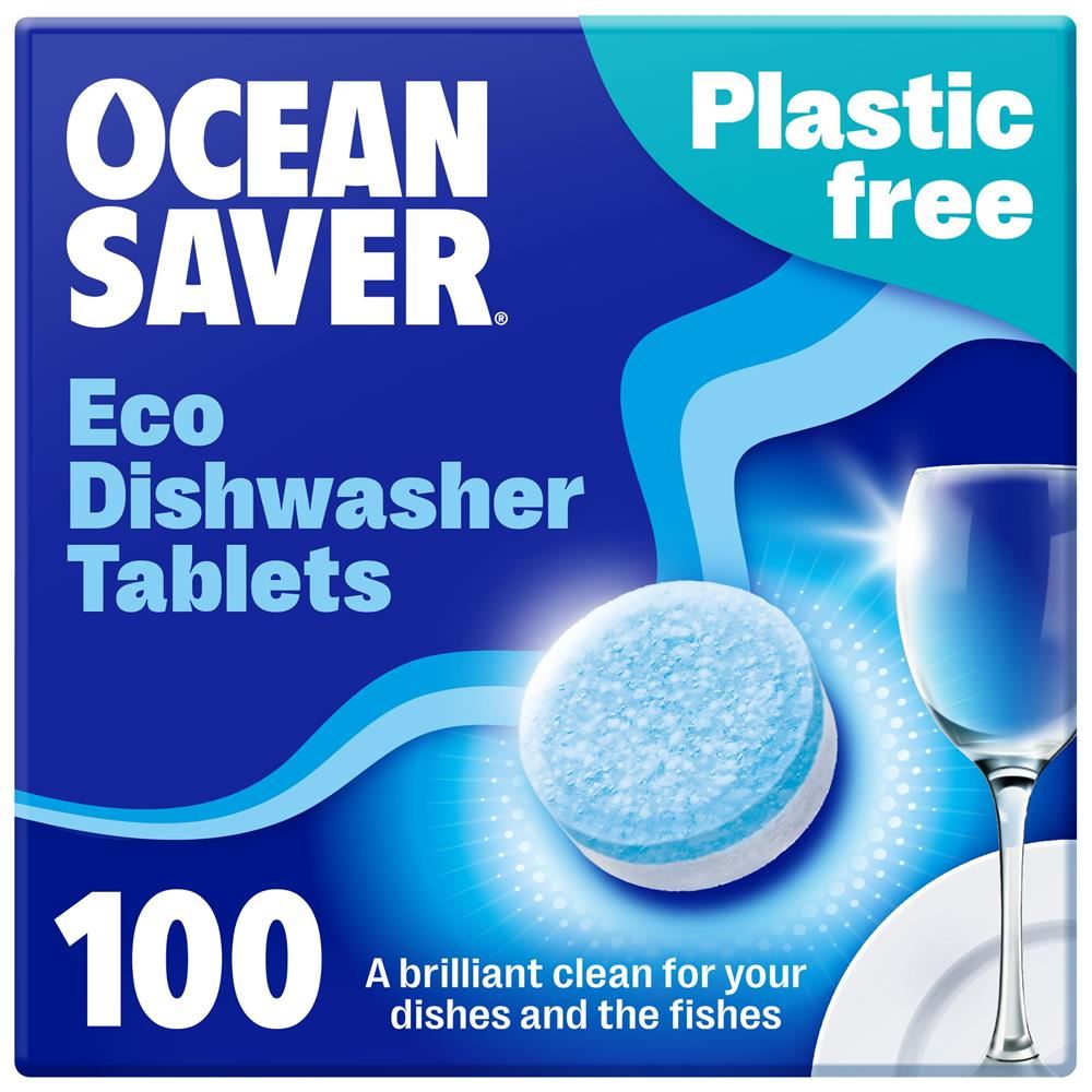 OceanSaver Plastic Free Eco Dishwasher Tabs Bulk Pack 100 tablets