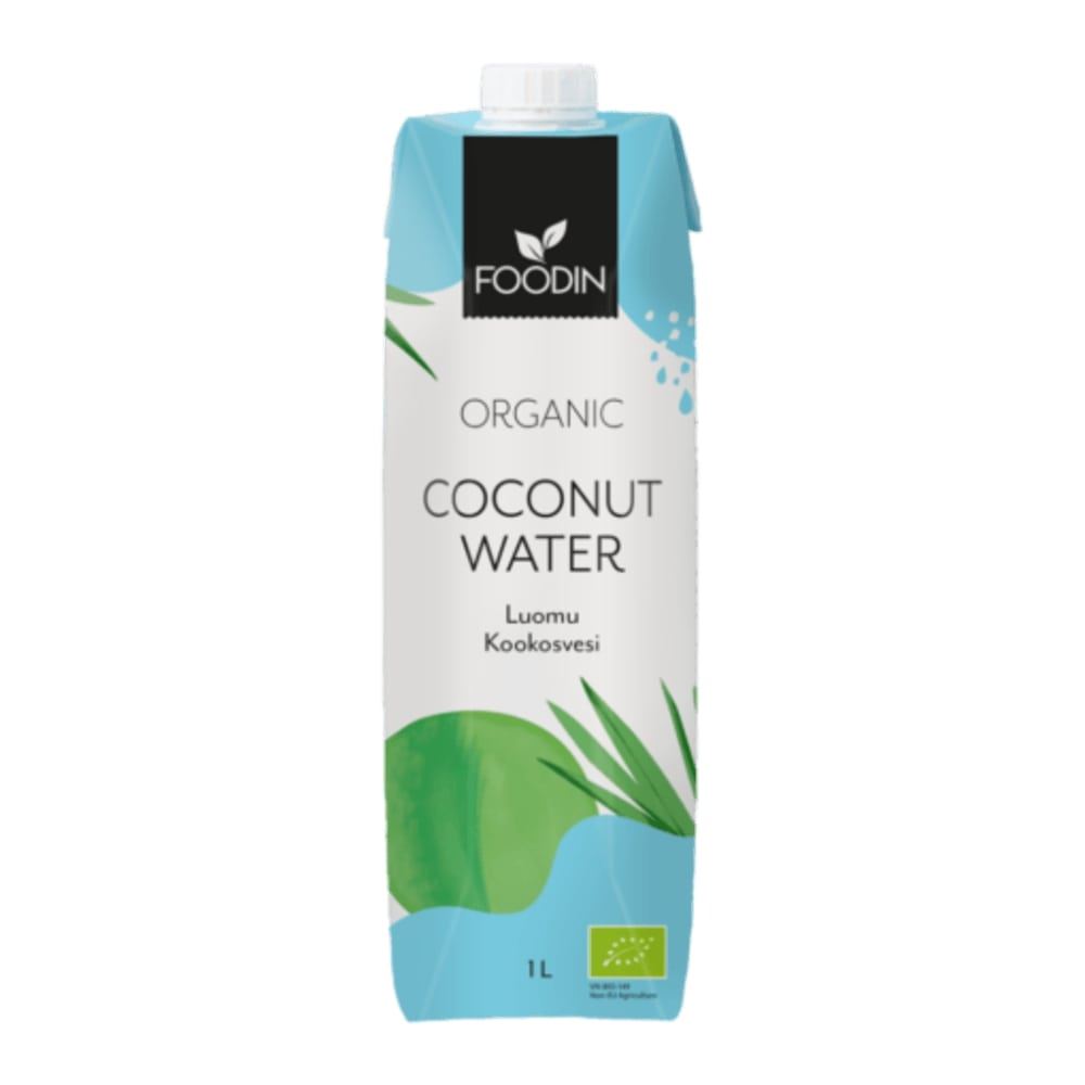 Foodin Organic Coconut Water Tetrapak 1L - 6 Pack