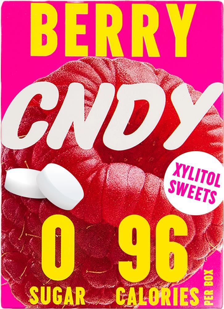 CNDY Berry SugarFree Xylitol Sweets 40g