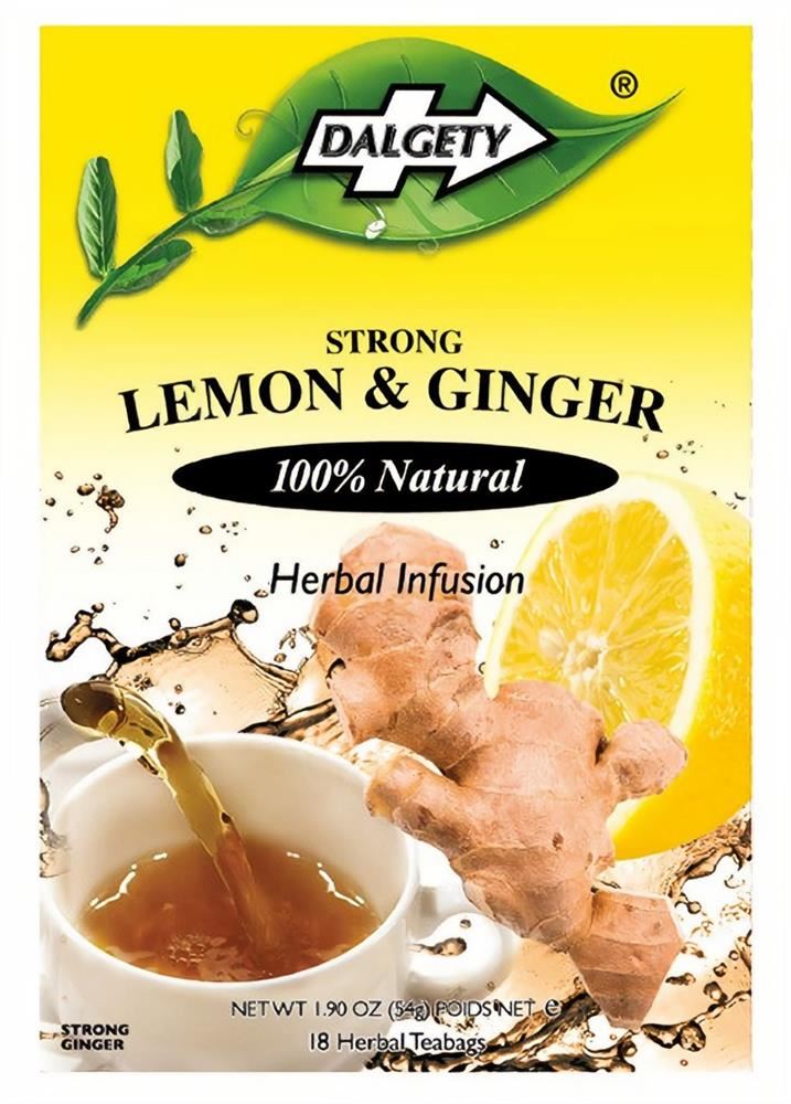 Dalgety Teas Lemon & Ginger 18 Teabags - 6 Pack