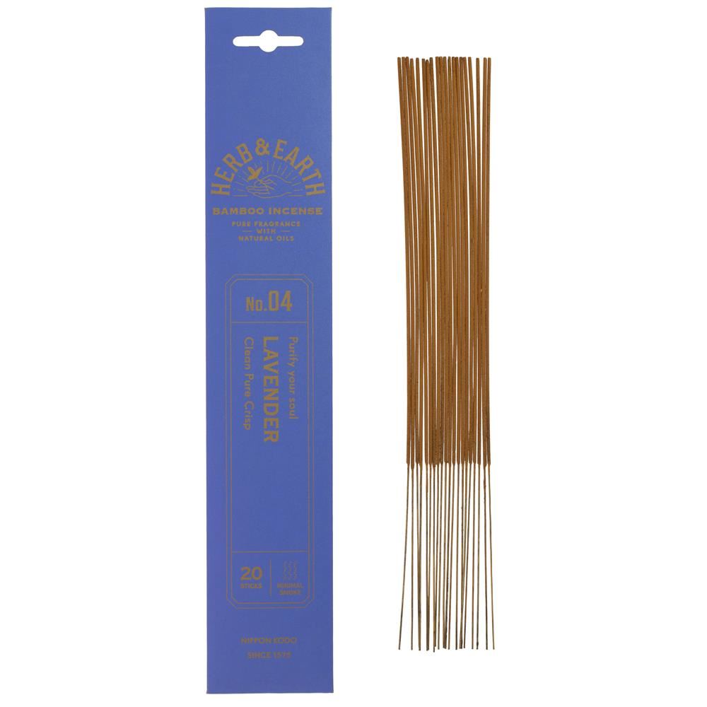 Nippon Kodo Herb & Earth Incense -Lavender 20 sticks - 12 Pack