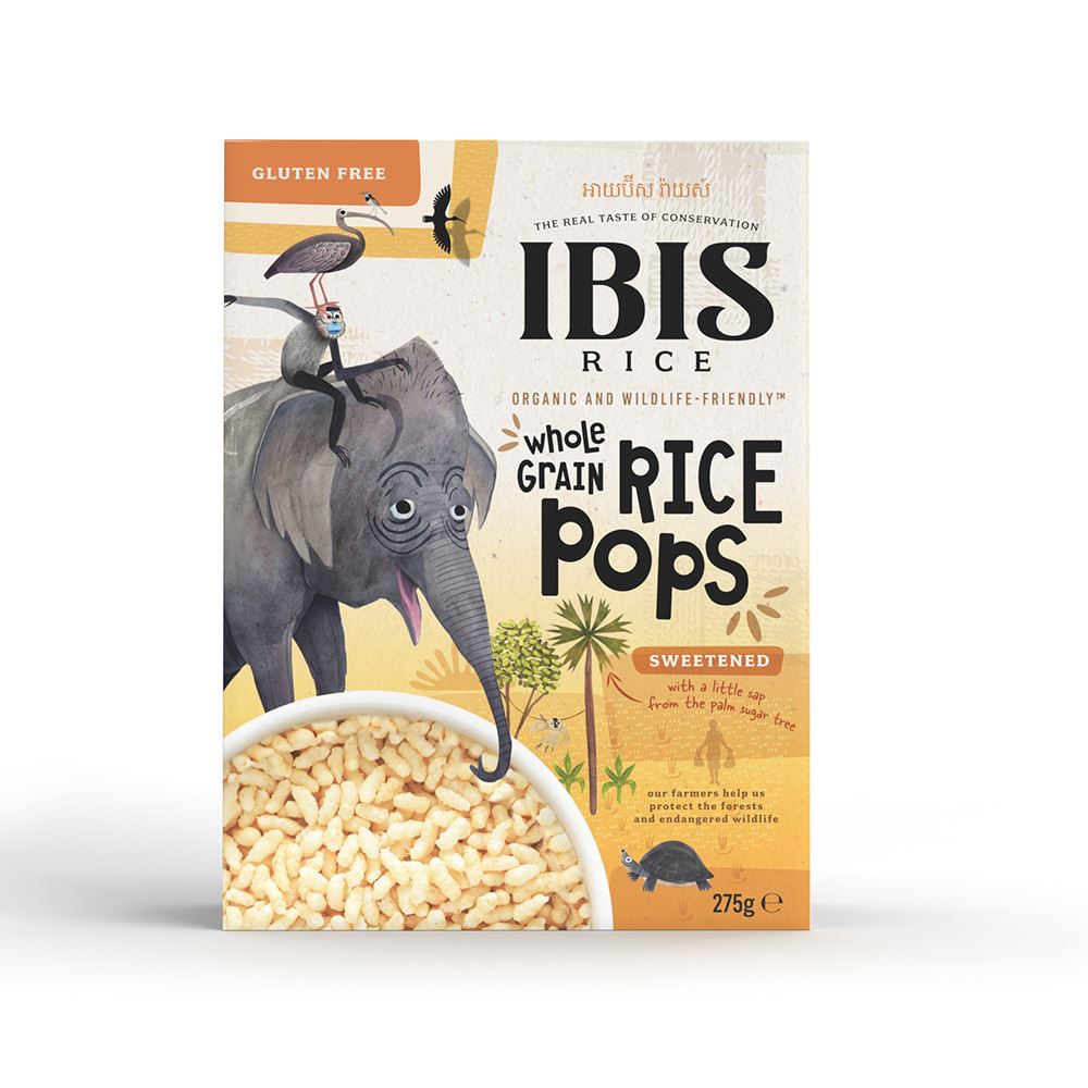 Ibis Rice Organic Wholegrain Rice Pops Sweetened 275g