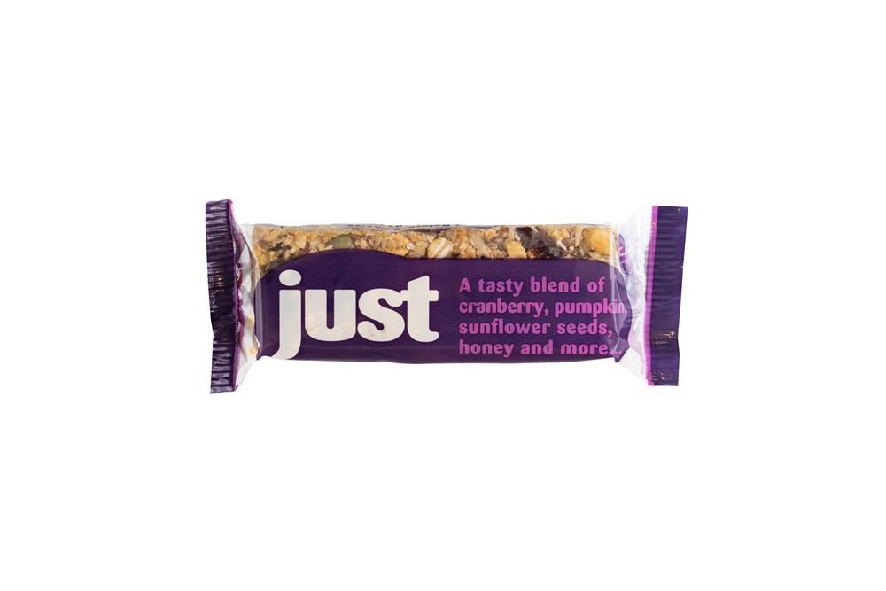 JUST Cranberry & Seed Cereal Bar 60g - 12 Pack