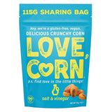 Love Corn Salt & Vinegar Corn Snack 115g - 6 Pack