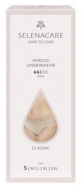 Selenacare Menstrual undies CLASSIC Nude Size S