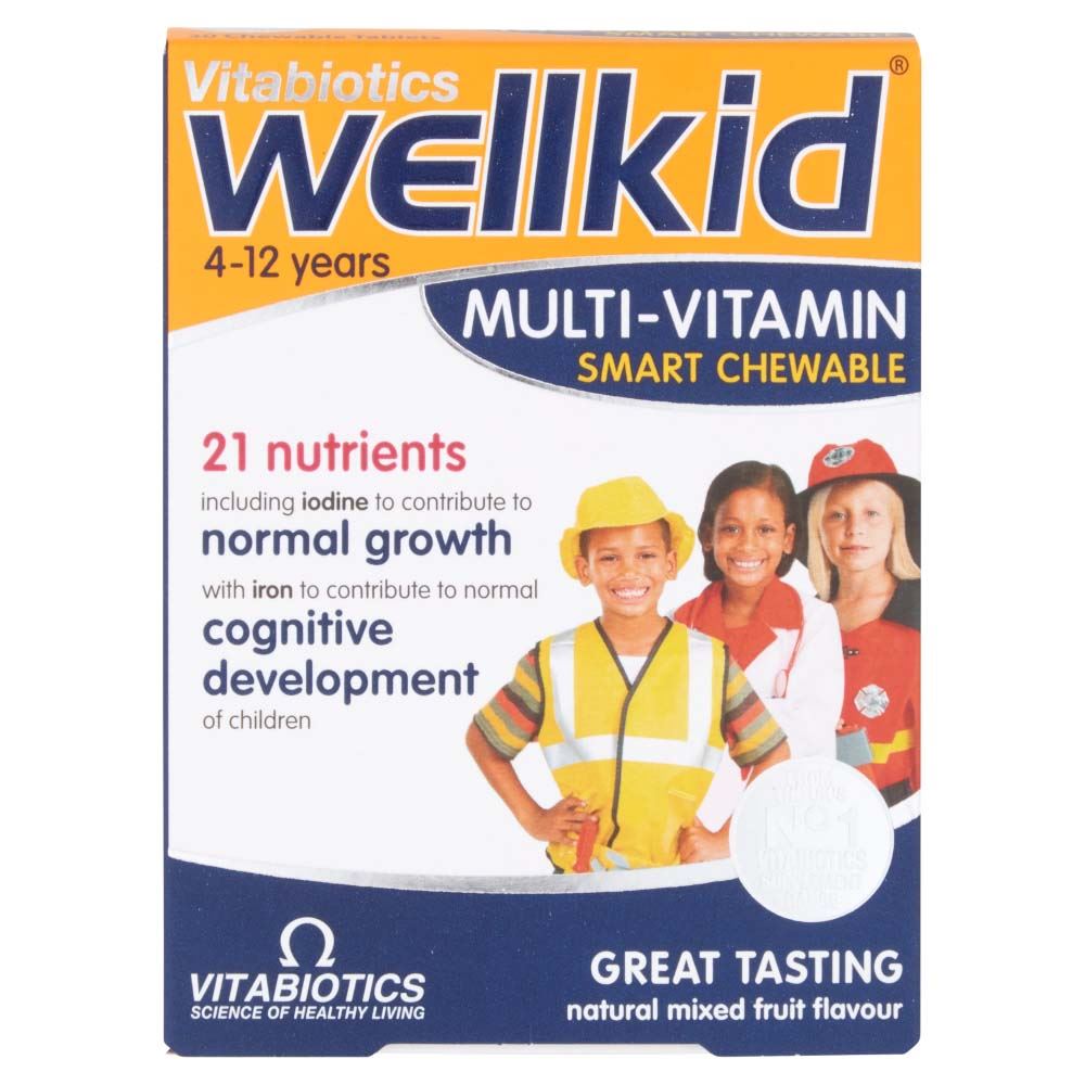 Vitabiotics Wellkid Multi-Vitamin Smart Chewable - 30 Tablets