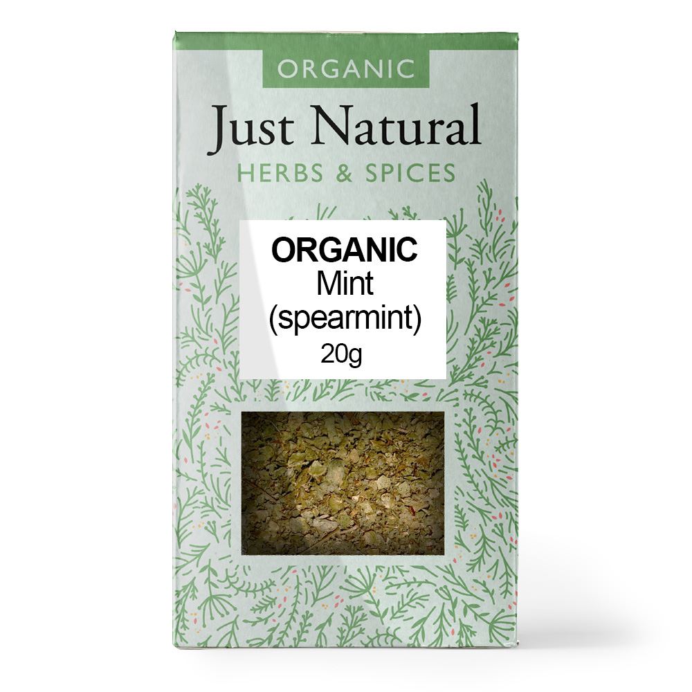 Just Natural Herbs Organic Mint (Spearmint) (Box) 20g