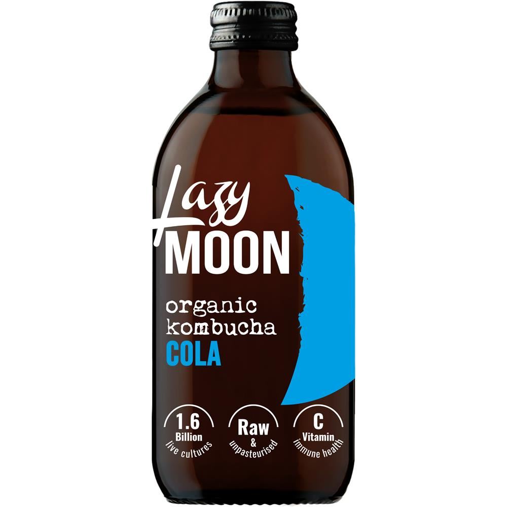 LAZY MOON Cola Organic Kombucha 330ml - 12 Pack