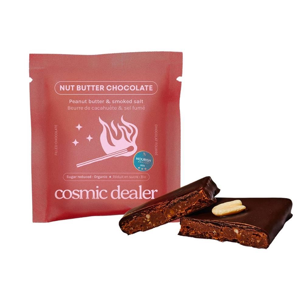 Cosmic Dealer Peanut Butter & Salt Choc Bite Organic Sugar Reduced 20g - 16 Pack