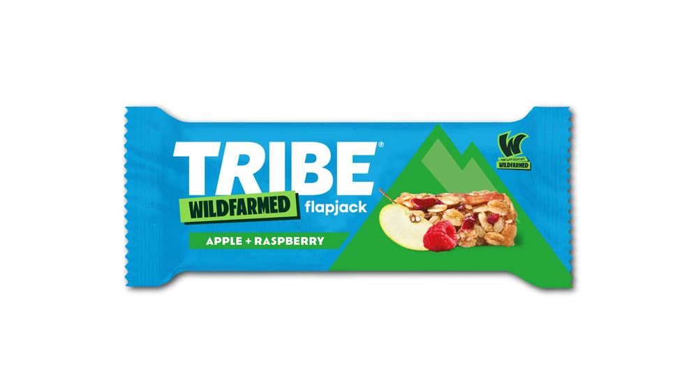 TRIBE Wildfarmed Flapjack in Apple + Raspberry flavour 50g - 16 Pack