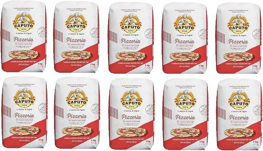 Caputo Farina Pizzeria Type 00 Flour Red 1kg - Pack of 10
