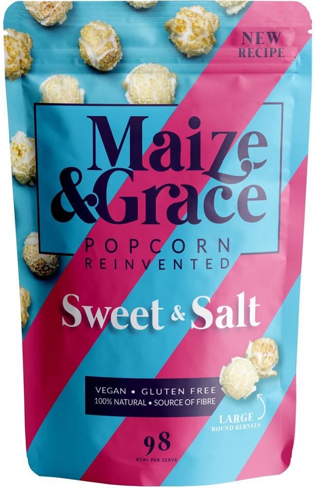 Maize and Grace Sweet & Salt Popcorn 50g - 8 Pack