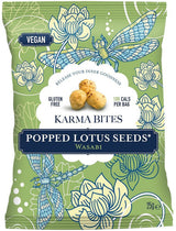 Karma Bites Popped Lotus Seeds Wasabi 25g - 12 Pack