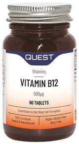Quest Vitamin B12 500mcg 60 Tablets