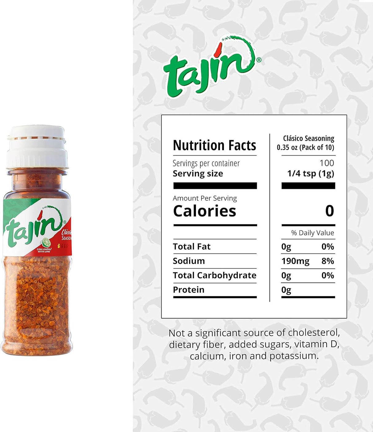 Tajin Chilli & Lime Seasoning Minis 10 x 10g