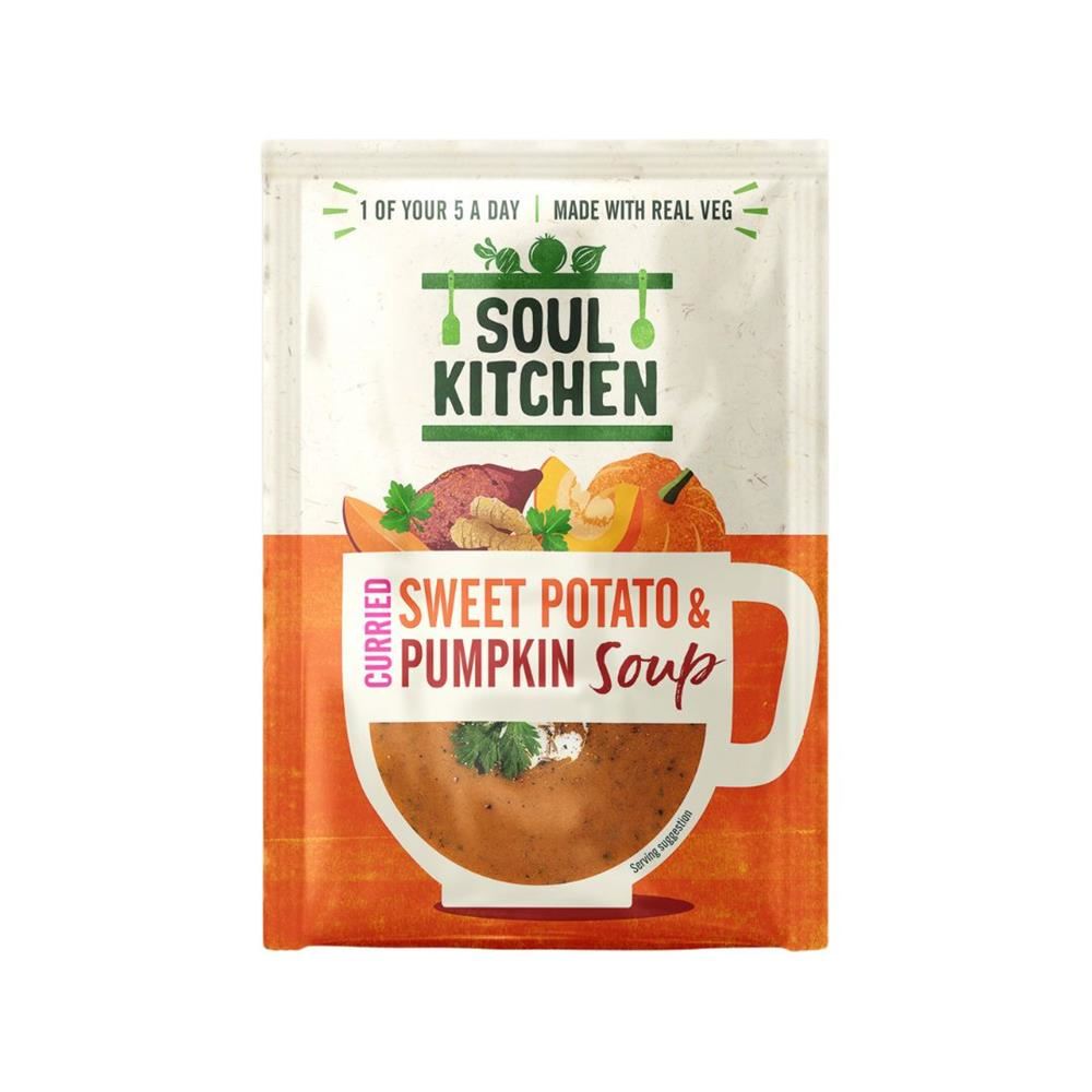 Soul Kitchen Curried Sweet Potato & Pumpkin Instant Soup 25g - 12 Pack