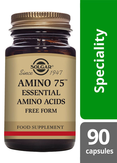 Solgar Amino 75 Essential Amino Acids - 90 Vegicaps