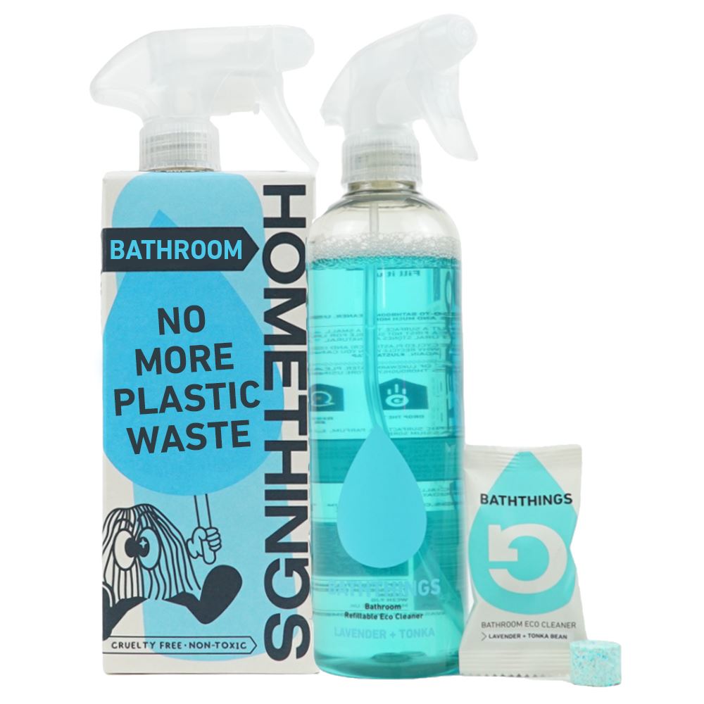 HOMETHINGS Set of Bathroom Spray bottle 500ml + Effervescent Tab