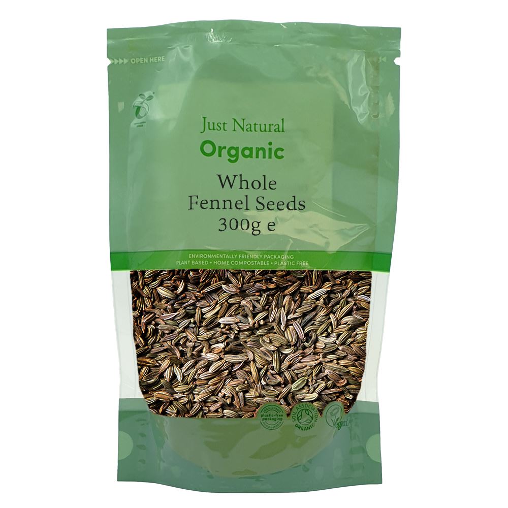 Just Natural Herbs Organic Whole Fennel Seeds 300g