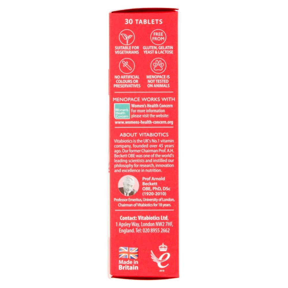 Vitabiotics Menopace Original - 30 Tablets