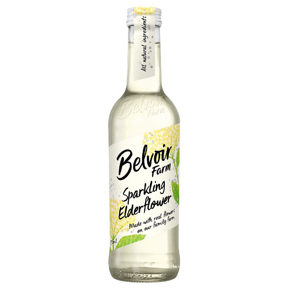 Belvoir Farm Organic Sparkling Elderflower 275ml - 12 Pack