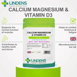 Lindens Calcium Magnesium Vitamin D - 120 Tablets - image 3