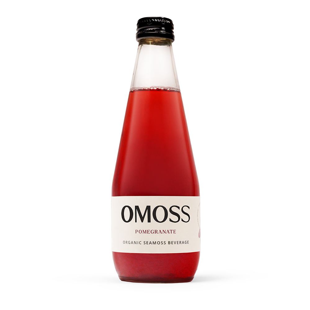 OMOSS Pomegranate Organic Sea Moss Drink 330ml - 2 Pack