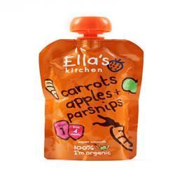 Ellas Kitchen Stage 1 Carrots Apples & Parsnips 120g - 7 Pack