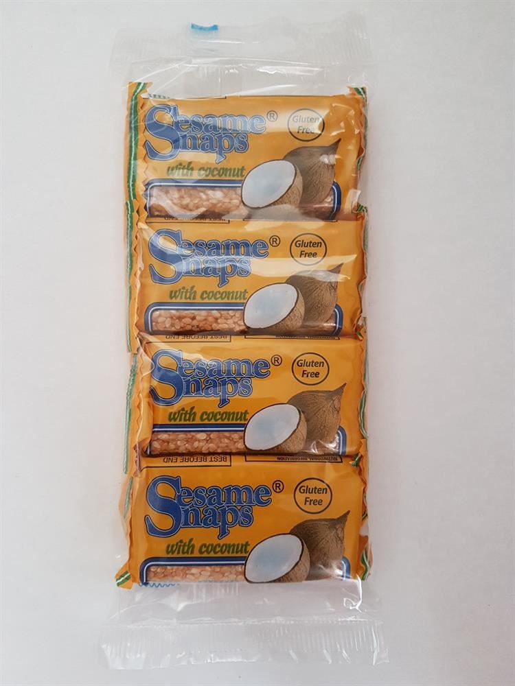 Sesame Snaps with Coconut 4 x 30g