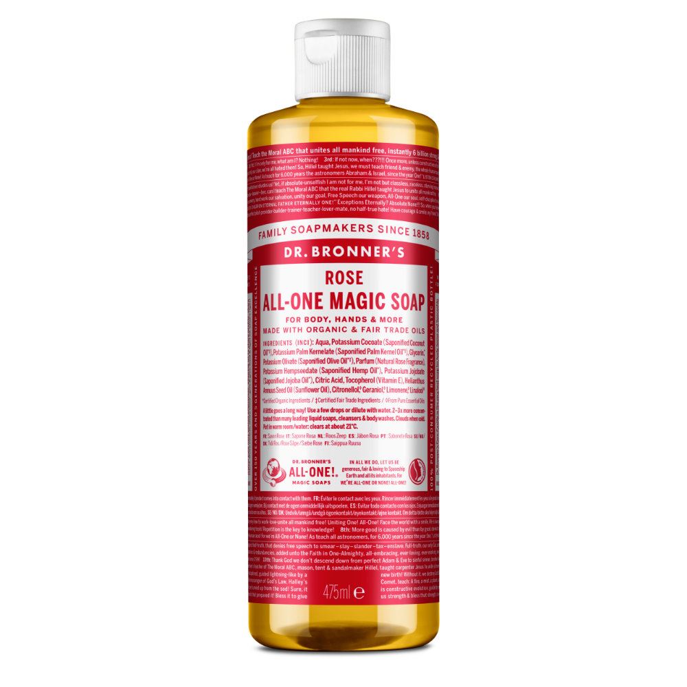 Dr Bronner Rose All-One Magic Soap 475ml Organic