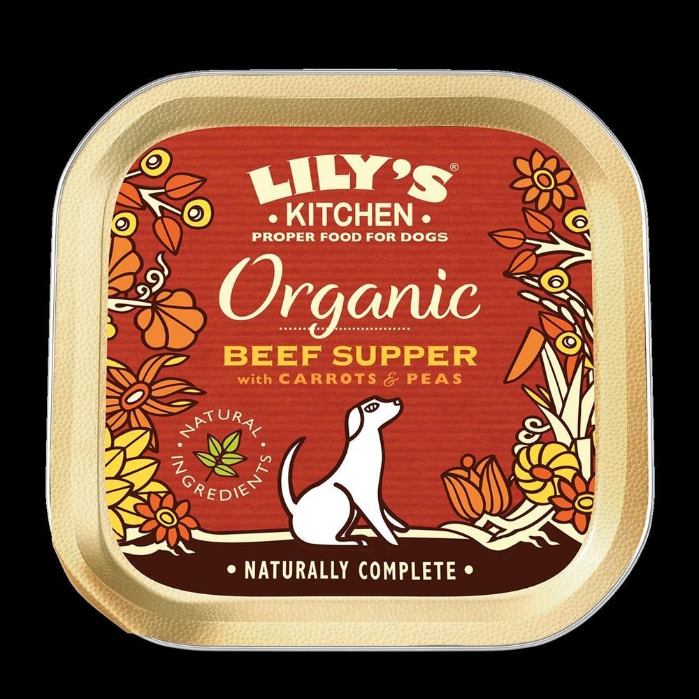 Lilys Kitchen Organic Beef Supper for Dogs 150g - 11 Pack