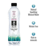 AQUA Carpatica Sparkling Mineral Water 500ml PET Nitrate Free - 12 Pack