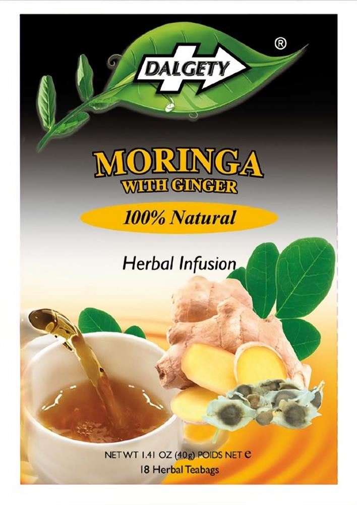 Dalgety Teas Moringa & Ginger 18 Teabags - 6 Pack
